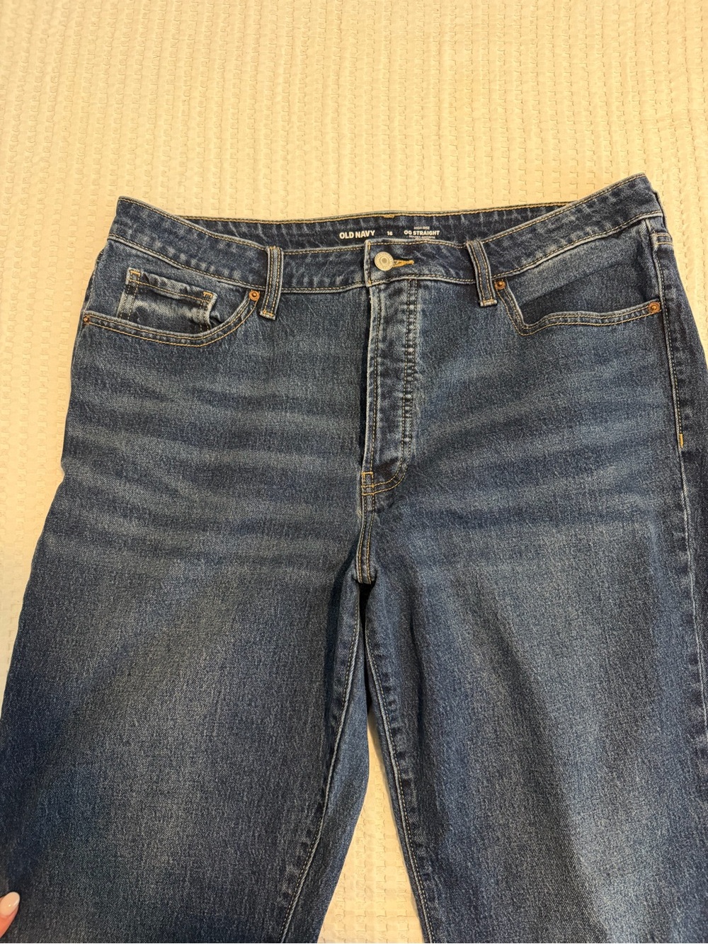 Old Navy High Rise OG Straight Jeans - Picture 2 of 7